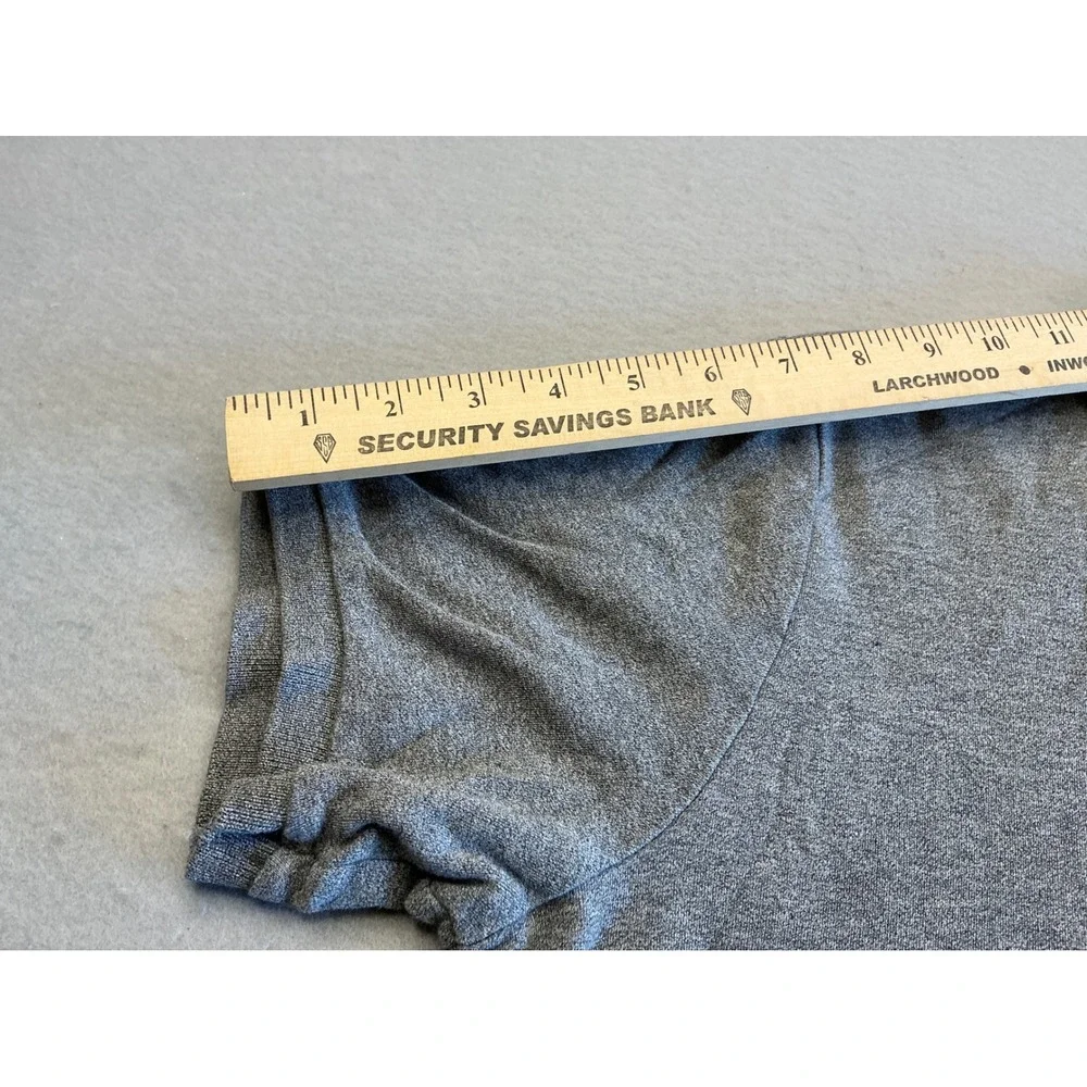 Polo Ralph Lauren Vintage Polo Shirt Gray Custom Fit Large Cotton Short Sleeve
